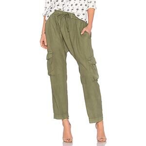 Avec Les Filles Khaki Green Harem Cargo Pants Sz M